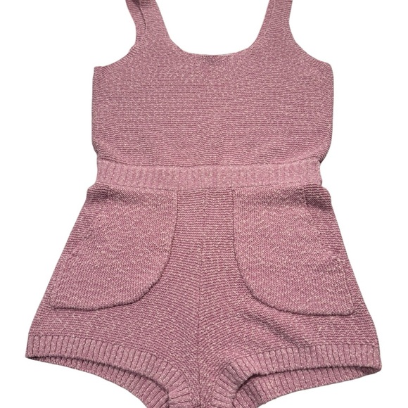 FP Beach Declan Romper Pink Size Medium Knit Romper Only - Picture 8 of 16